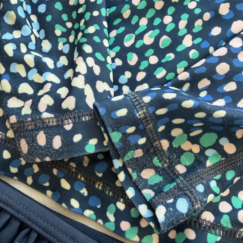 Tea Collection Navy and Multicolor Dot Rashguard Set - Picture 4 of 6